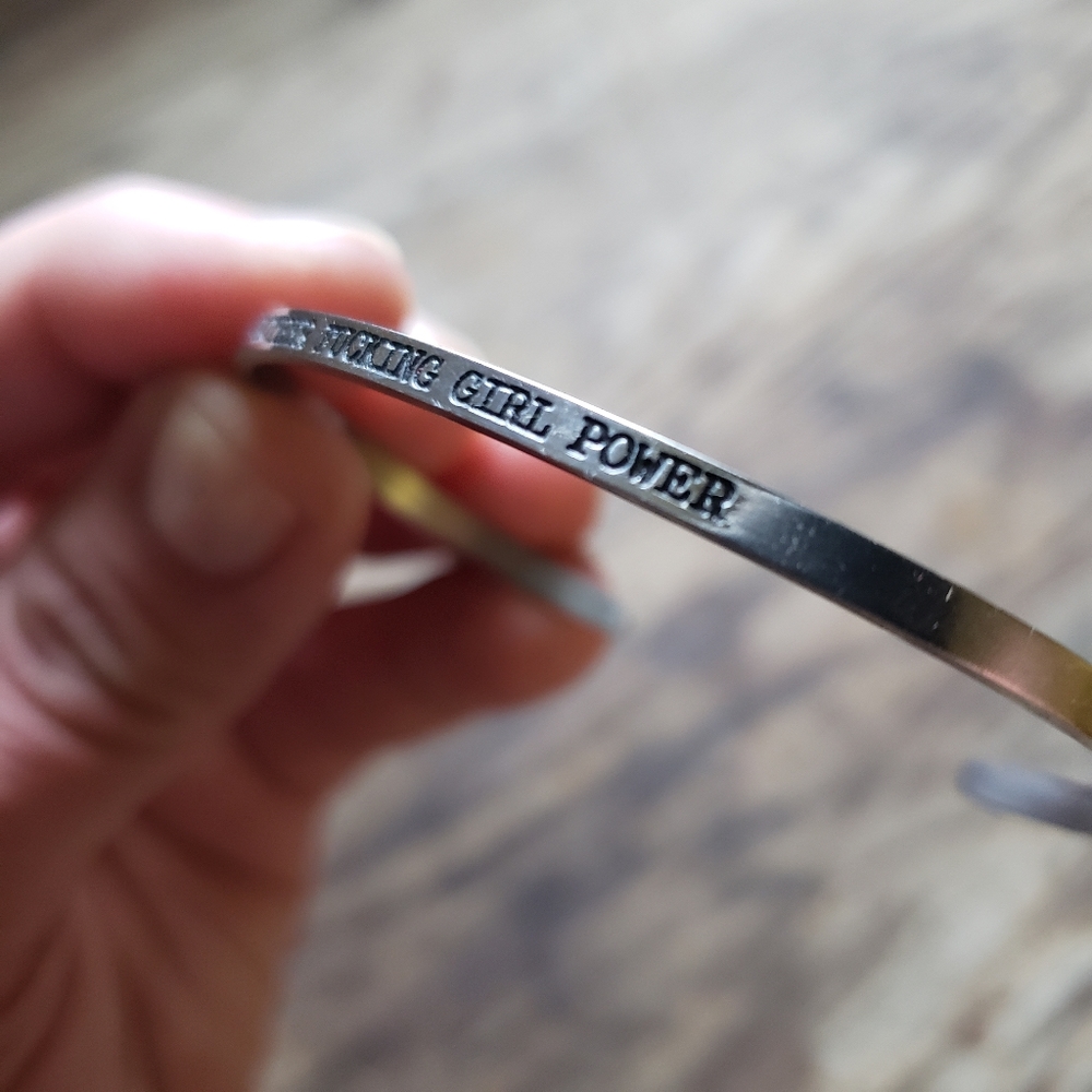 MF GIRL POWER Steel Bangle Bracelet